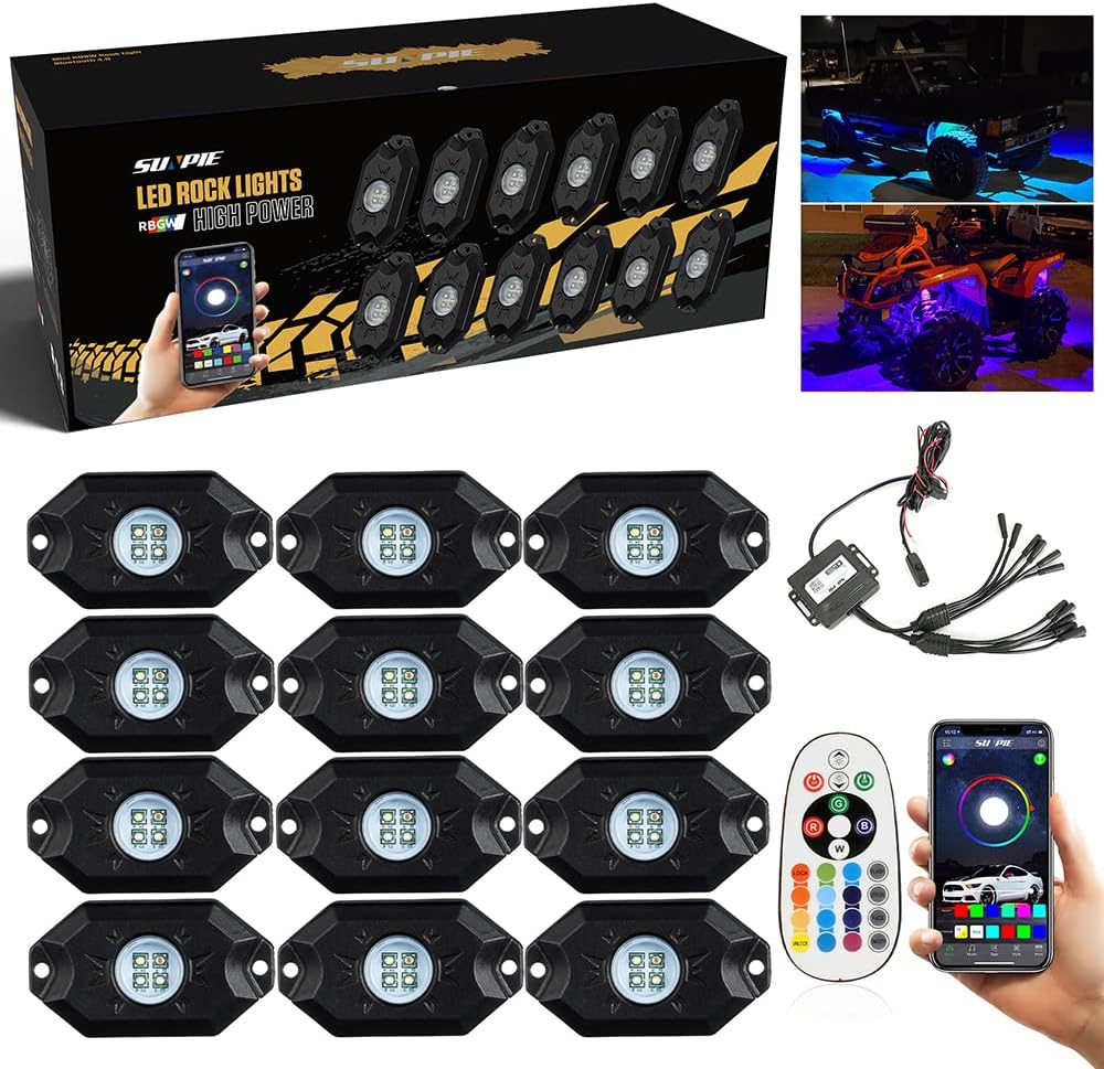 8 Pods RGBW LED Rock Lights for Trucks SUV Car ATV UTV M398876