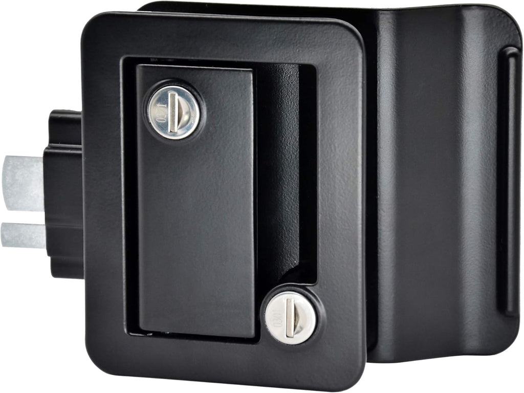 Black Zinc Alloy RV Door Lock with 4 Keys, Pack of 2 L938433