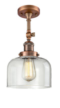 Antique Copper LED Semi Flush Mount Light G984665