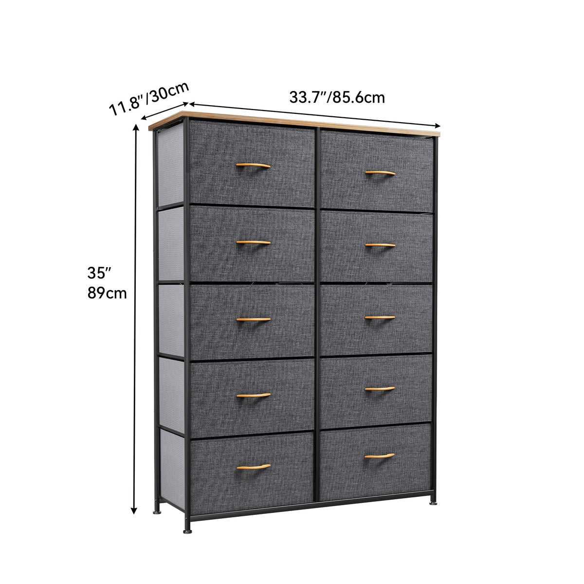 10 Drawer Fabric Storage Dresser U918328