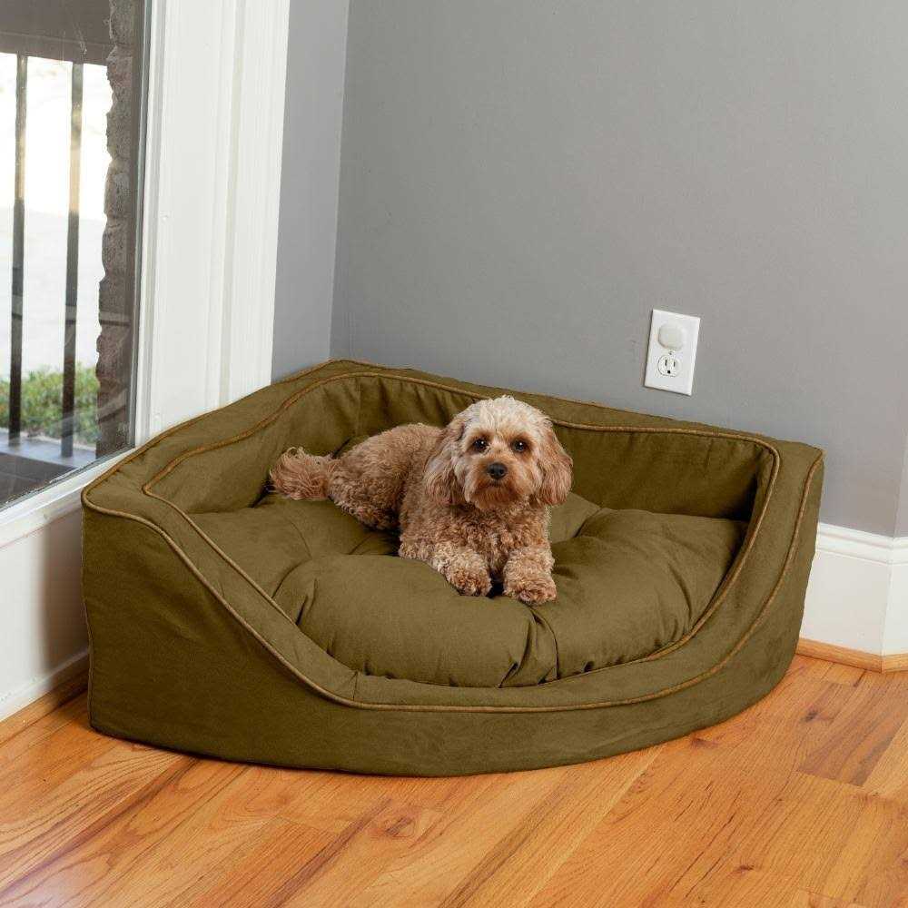Overstuffed Corner Dog Bed Z5523