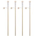 4 Pcs Wooden Magnetic Fishing Poles I633911