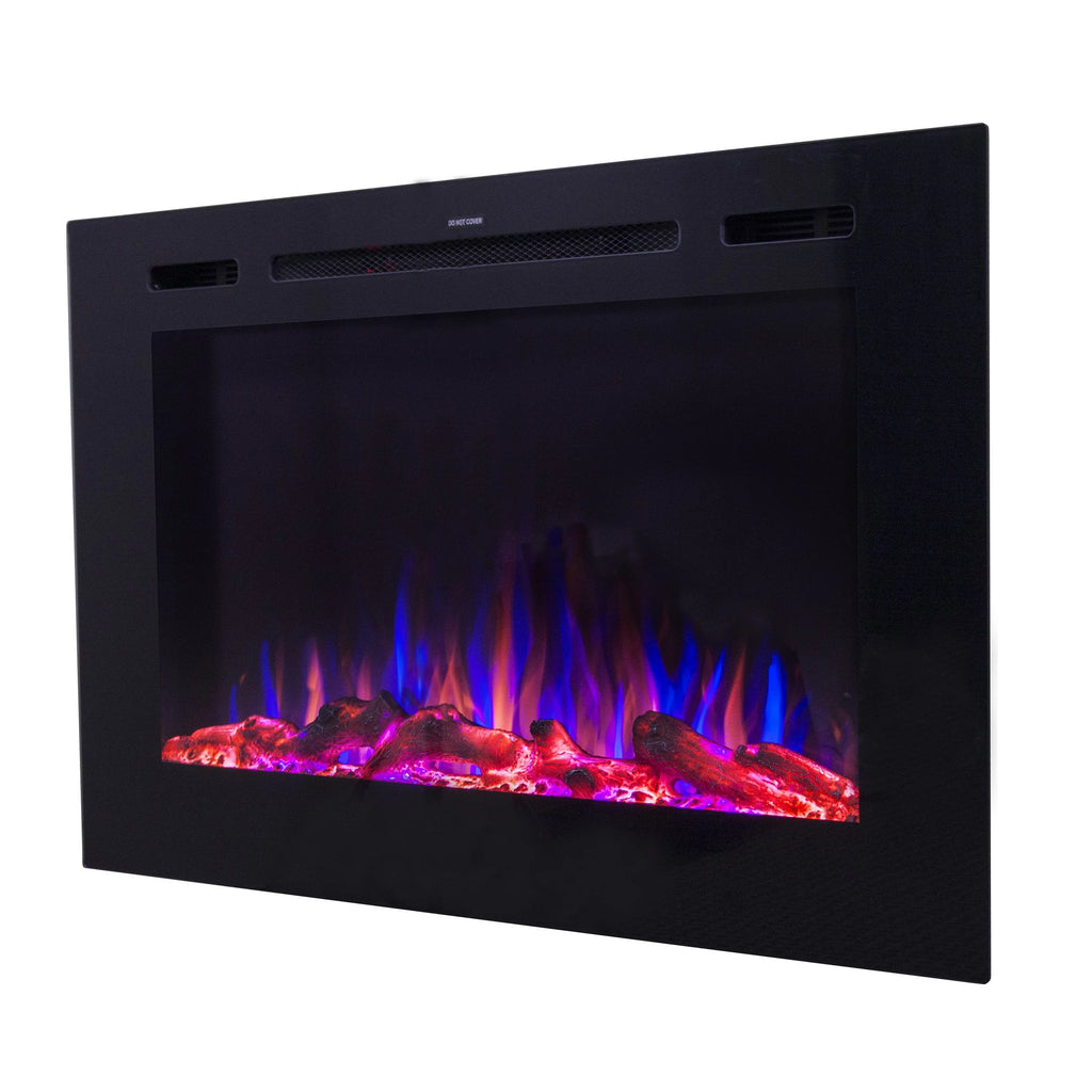 40" Wide 26.5" Tall Smart WIFI Enabled Electric Fireplace Z612