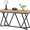 55" Wood Console Table with Metal Base G20454