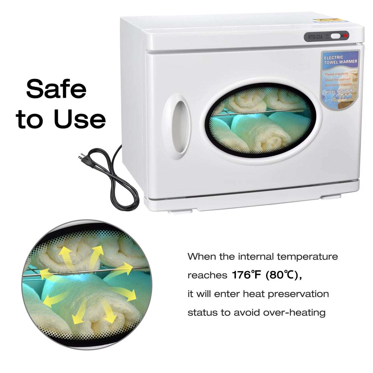 26L 2in1 Towels Warmer Hot Cabinet T920