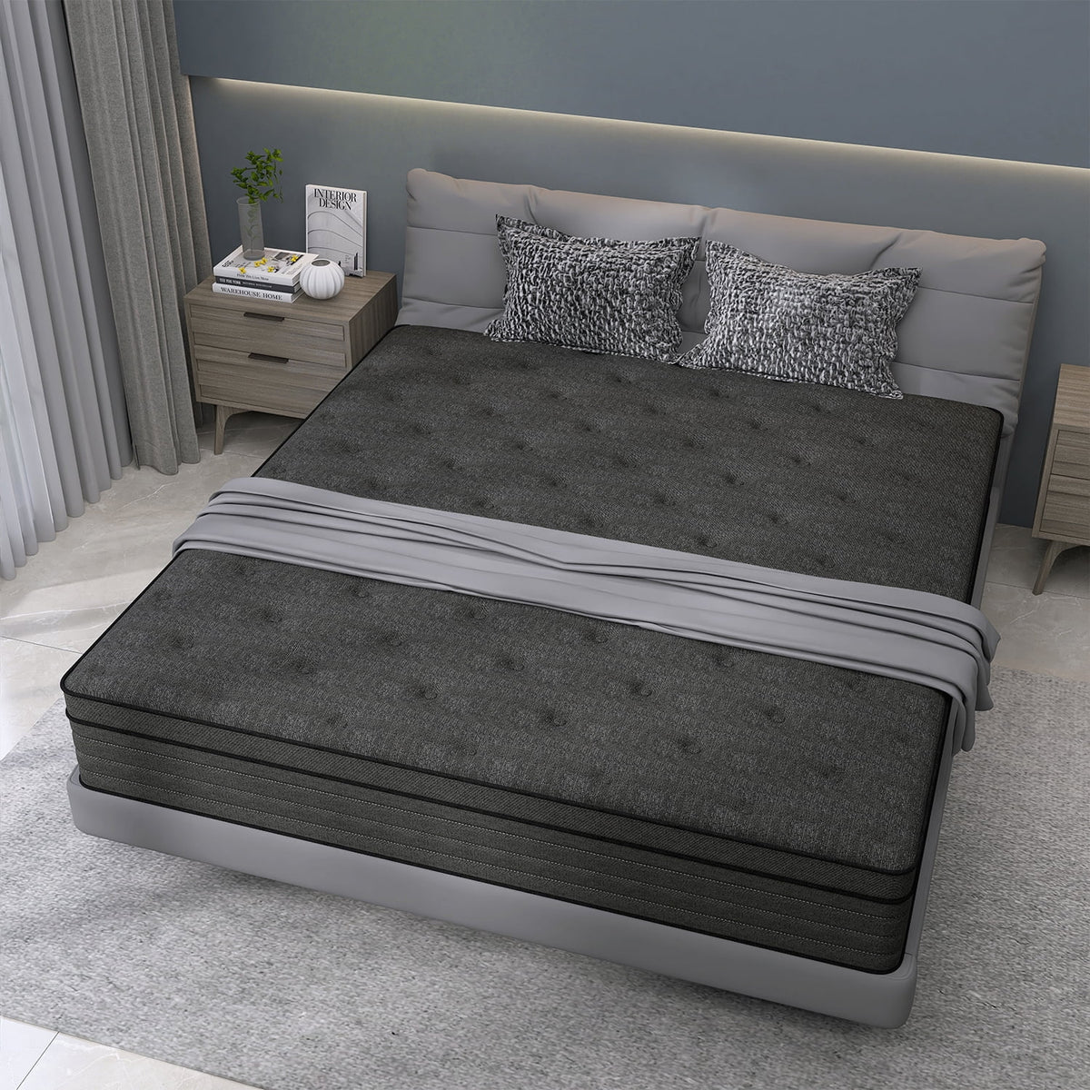 Queen Medium Firm Hybrid Mattress D23699