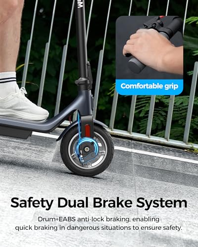 Electric Scooter with 10IN Tires, 10.2AH Battery, 350W Motor, 15.5MPH O293