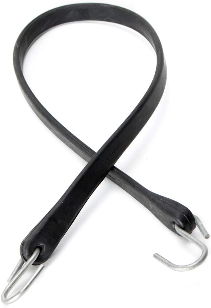 50 Pack 21" Natural Rubber Tarp Straps with Metal S-Hooks C336