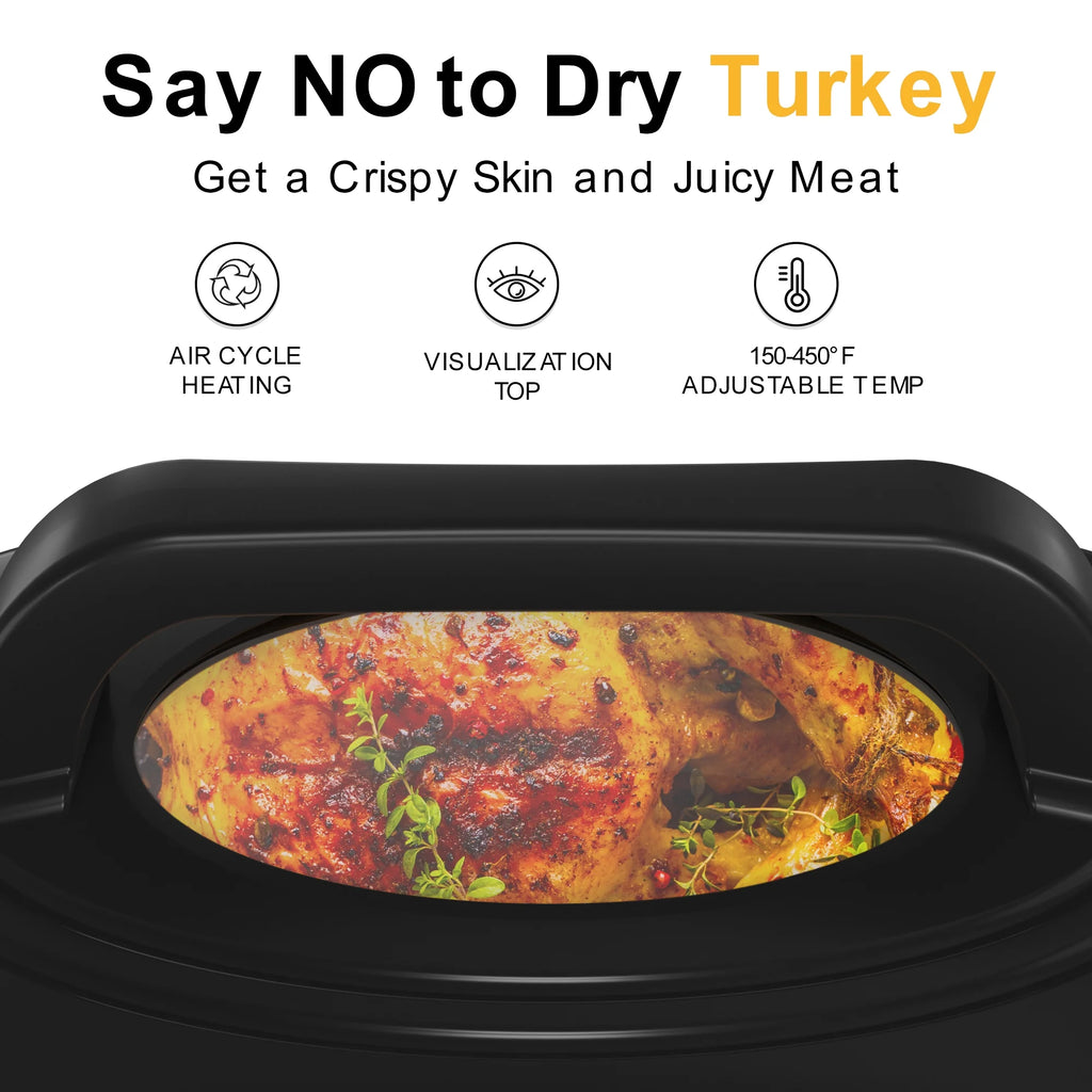 22 Quart Electric Roaster Oven with Self-Basting Lid B774963