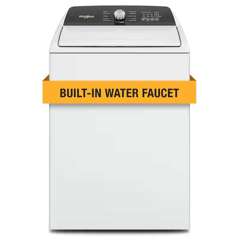 White Top Load Impeller Washer with Built-In Faucet A454