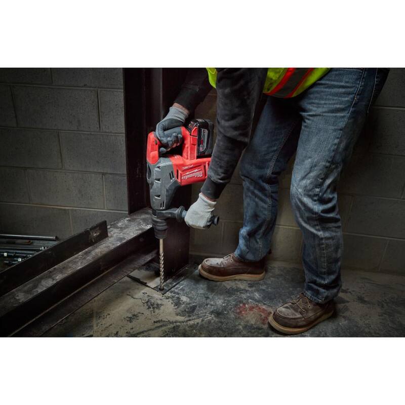 18-Volt Cordless Brushless Rotary Hammer Kit with Two 8.0Ah Batteries & Impact Wrench F19209