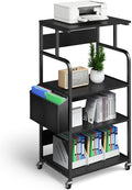 4 Tier Mobile Printer Stand with Storage Bag T522