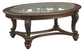 Brown Oval Cocktail Table T727780