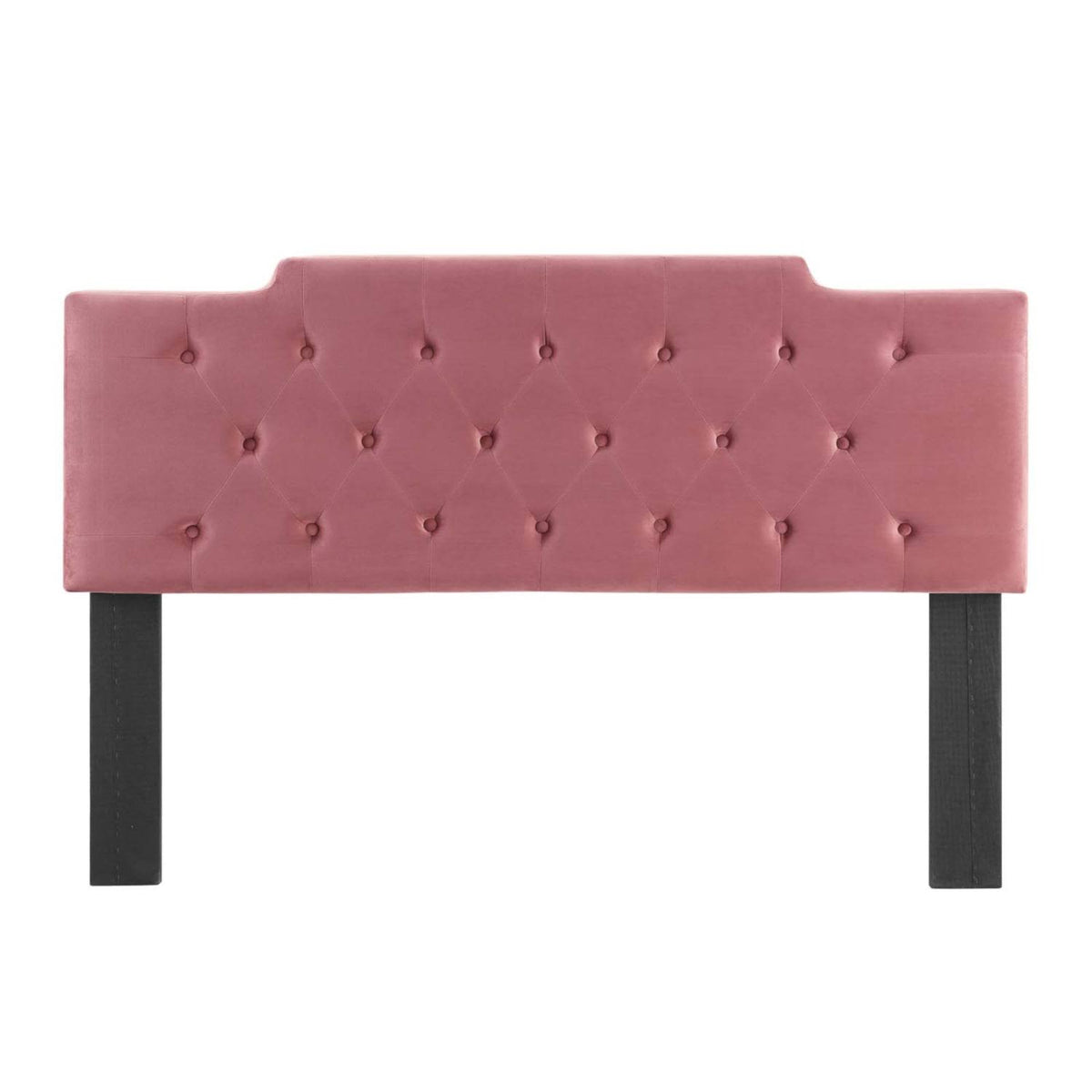 Dusty Rose Pink Tufted Velvet California King Headboard O13130