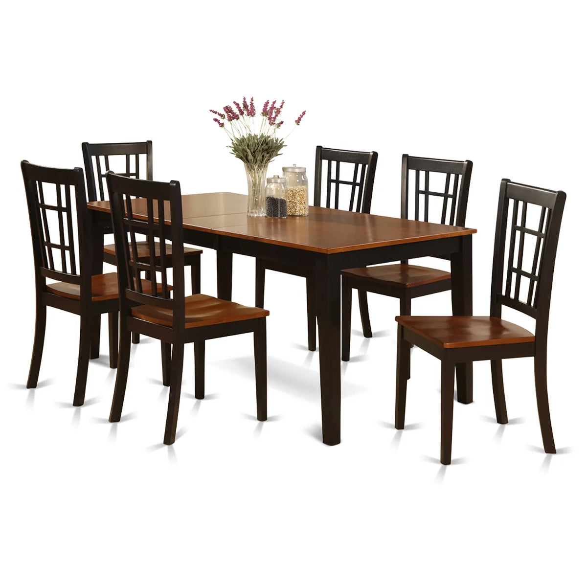 7 Pc Dining Table and 6 Chairs B9817