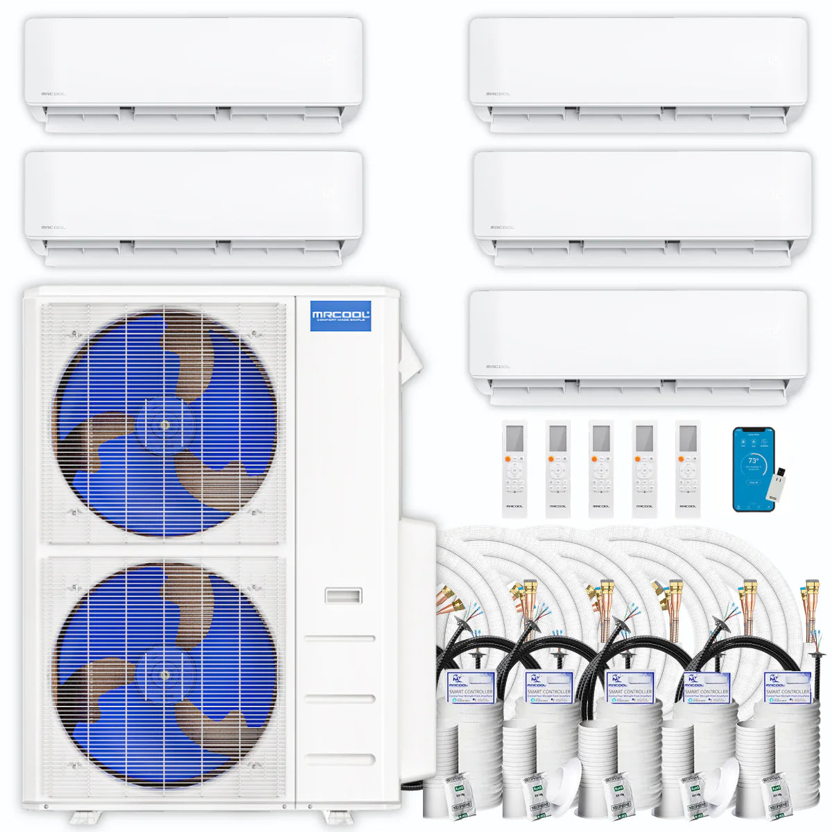 45,000 BTU 5 Zone Ductless Air Conditioner and Heat Pump R114458