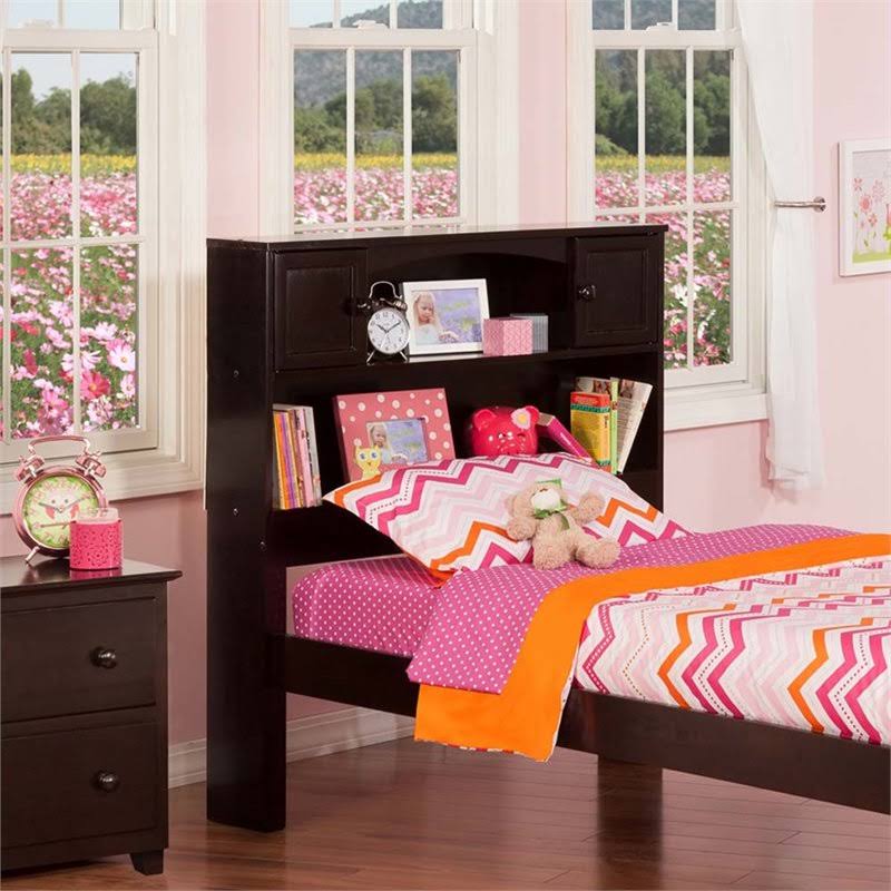 Twin Bookcase Headboard in Espresso H725046