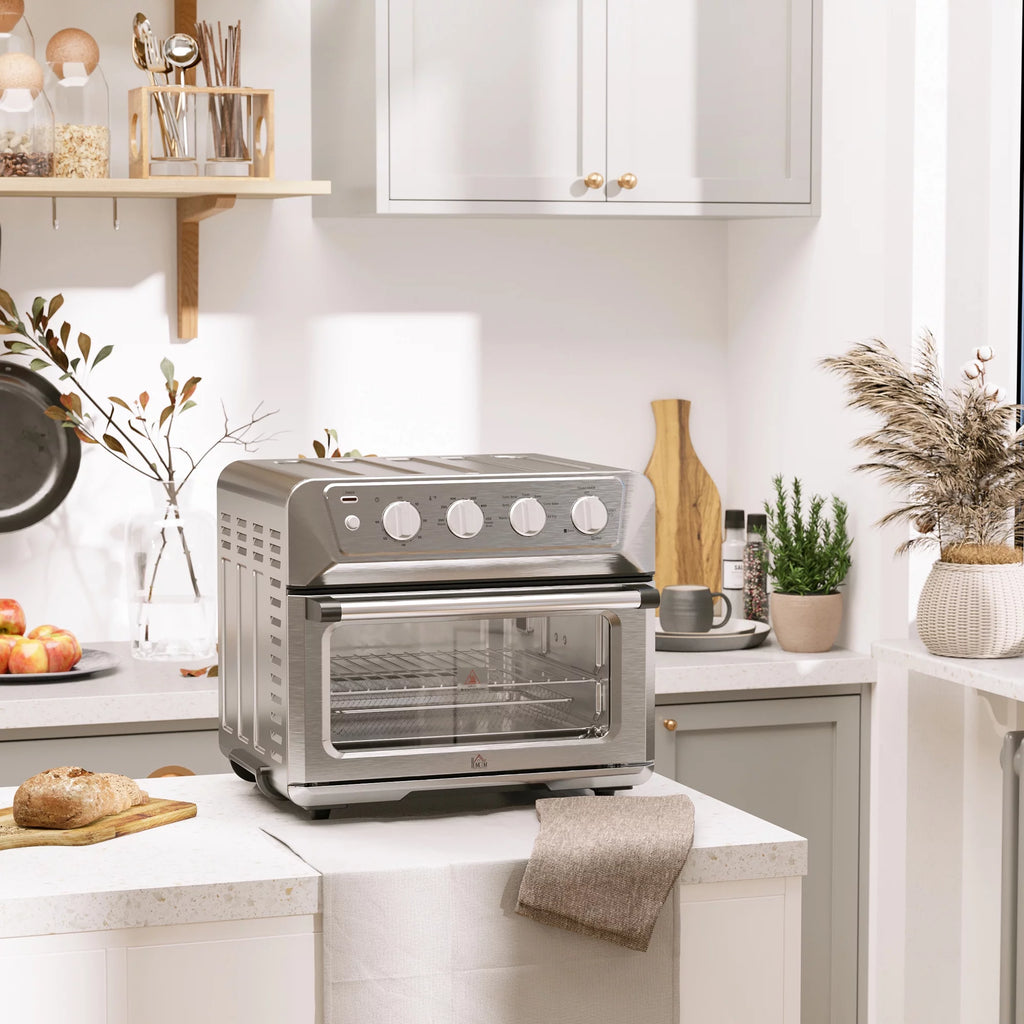21QT 7-In-1 Convection Air Fryer Toaster Oven, 1800W Stainless Steel A347330
