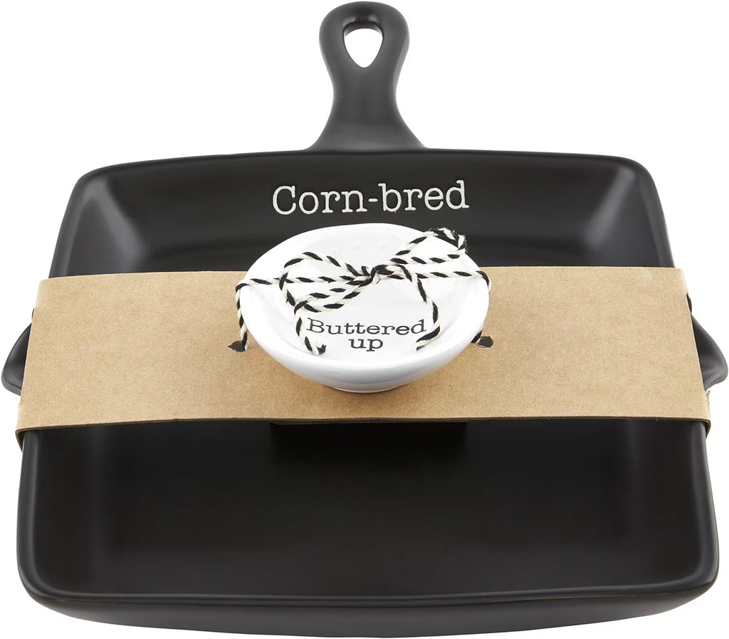 Black 8" x 8" Cornbread Skillet and Serving Set J72893