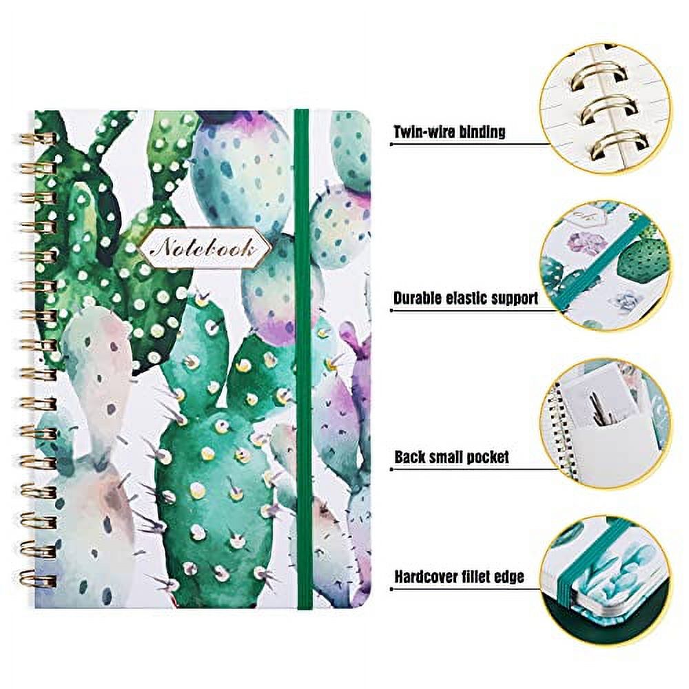 3 Pack A5 Spiral Notebook, Ruled Journal, Hardcover, 160 Pages D67916