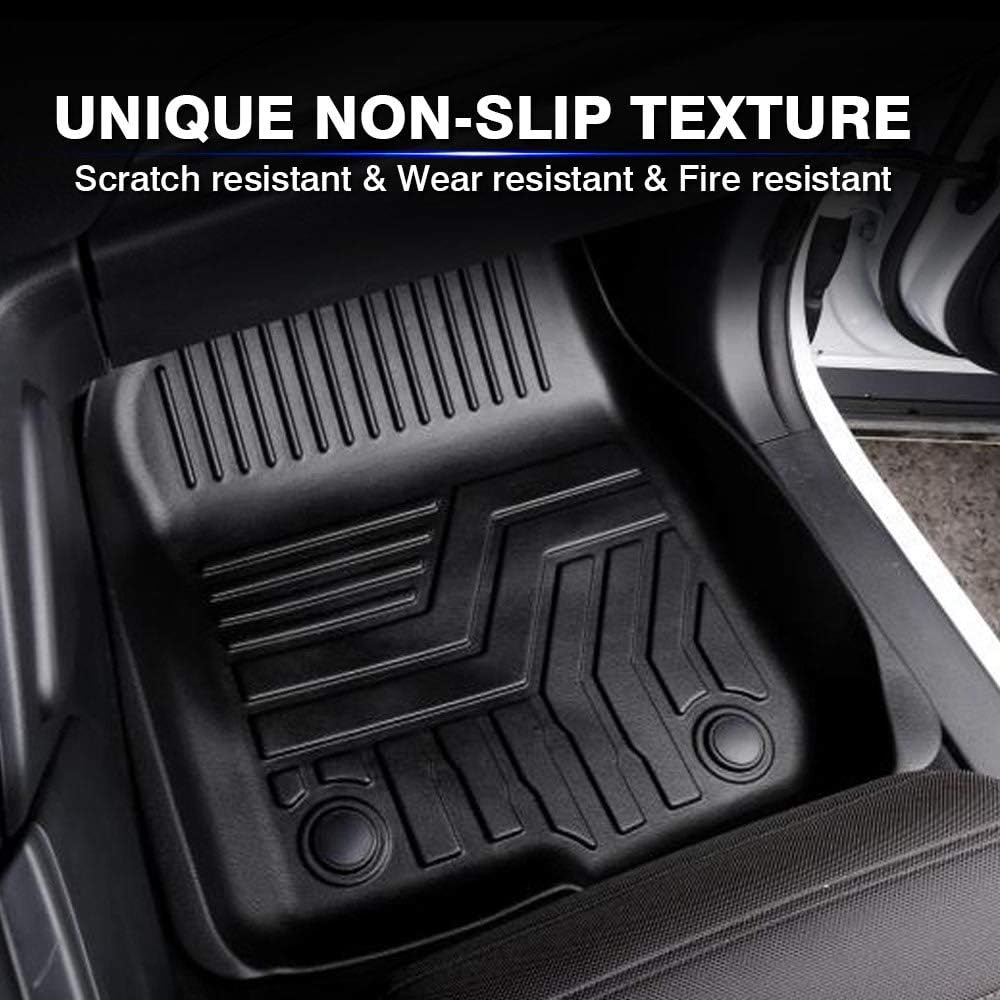 Black 2 Row All Weather Floor Carpet Liner Set H8289