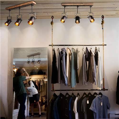 3-Light Industrial Wood Canopy Ceiling Wall Light E2046