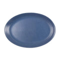 14 Inch Blue Speckle Stoneware Oval Platter R155