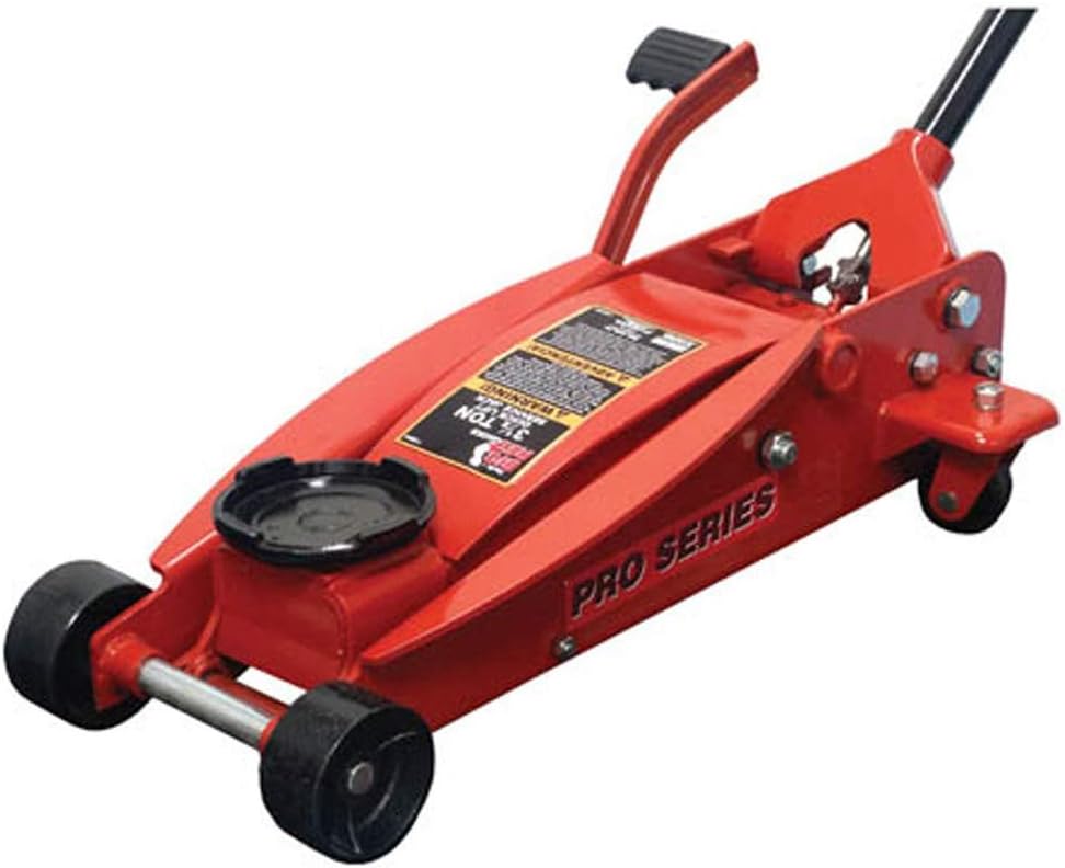 Red Hydraulic Floor Jack with Foot Pedal W16744