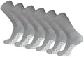 Big and Tall Non-Skid Diabetic Cotton Crew Socks 3-12 Pairs W264735