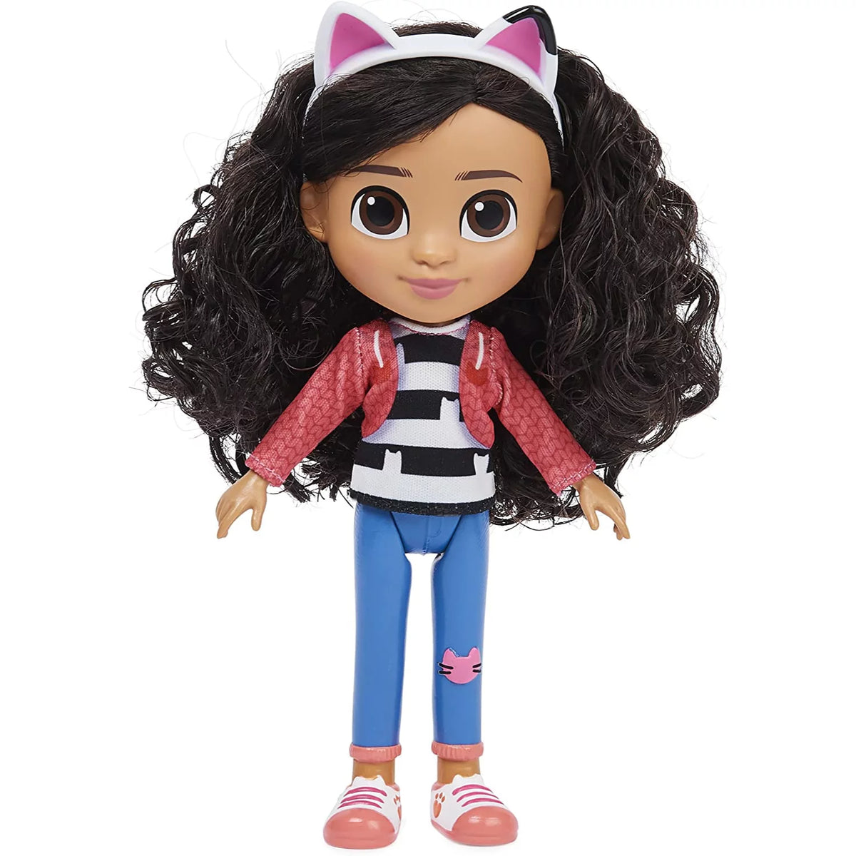 8-inch Girl Doll with Removable Cat Ears Headband C1810