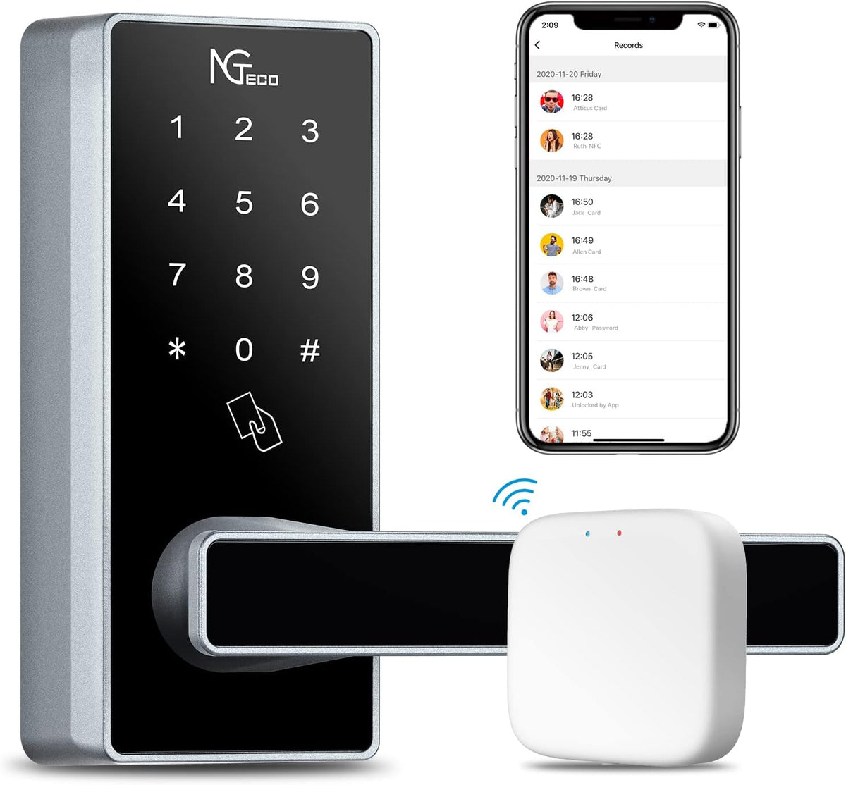 Smart Lock with WiFi Keyless Entry Digital Keypad M236967