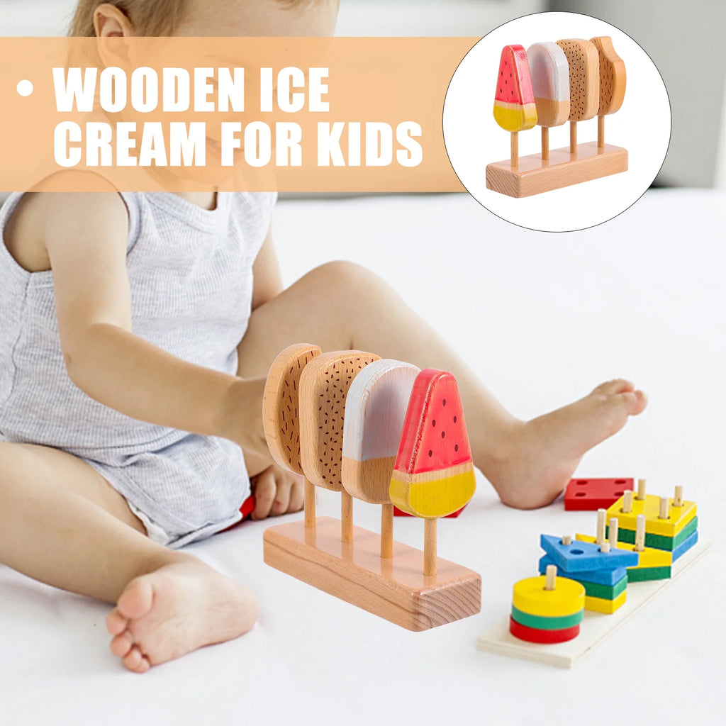 Beech Wooden Ice Cream Toy Playset V35285