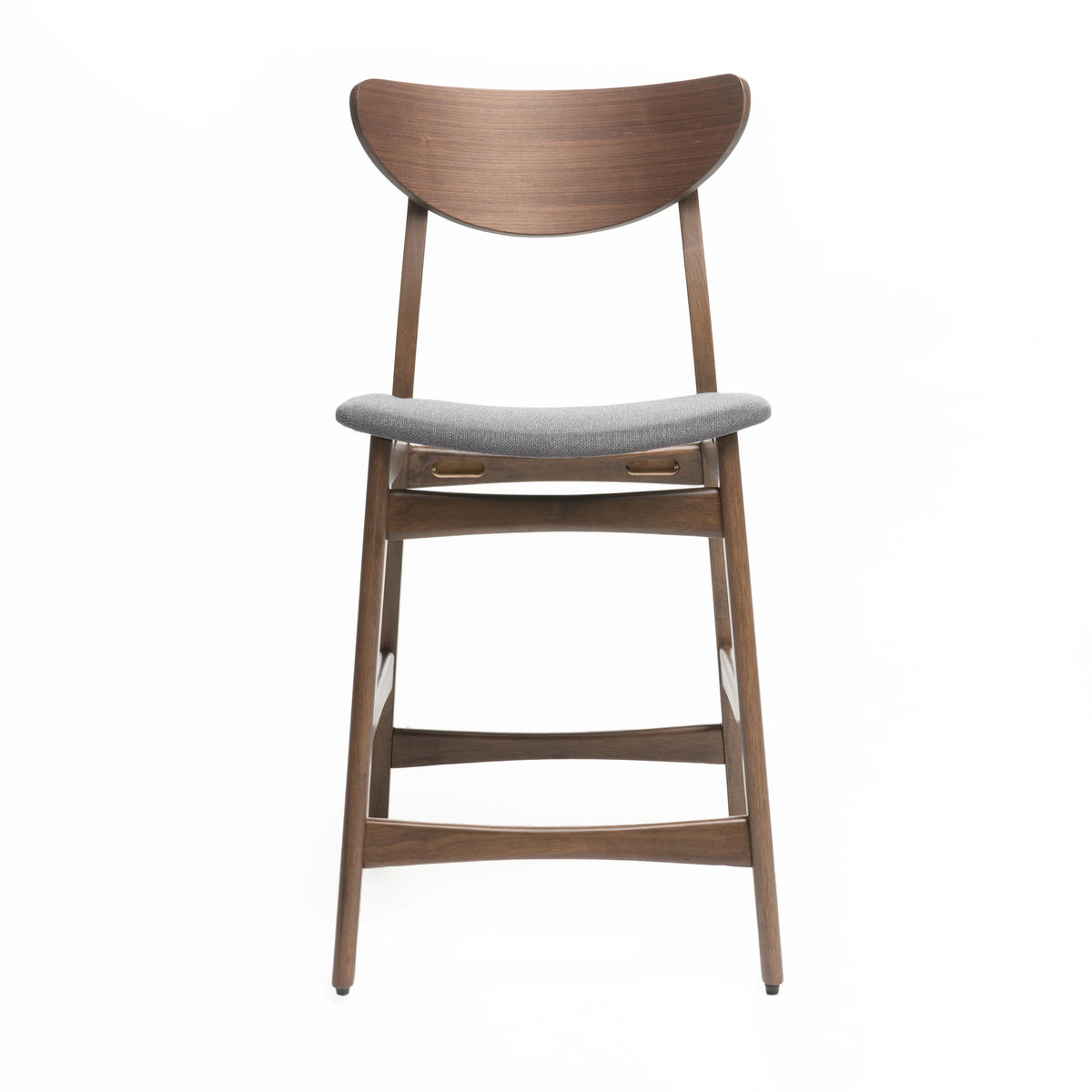 Dark Grey Fabric Counter Chair, Set of 2 W890