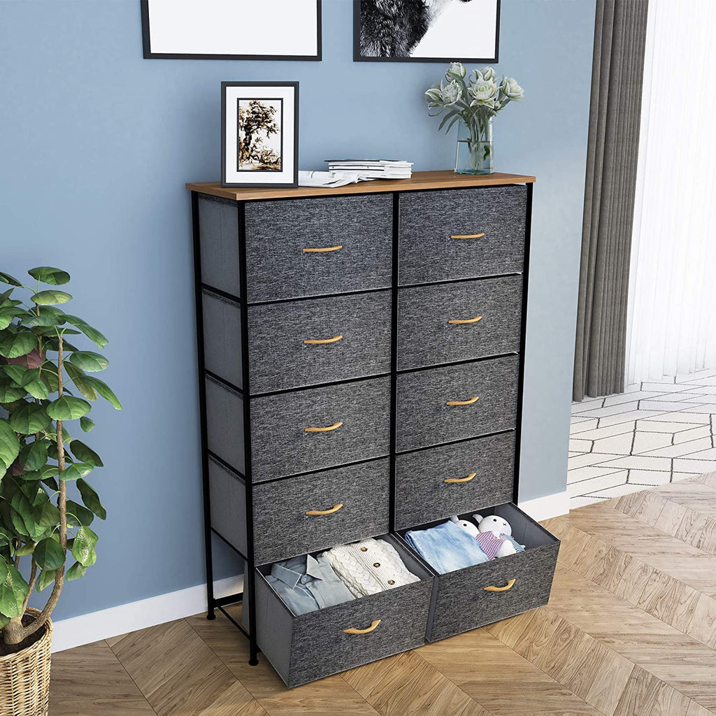 10 Drawer Fabric Storage Dresser U918328