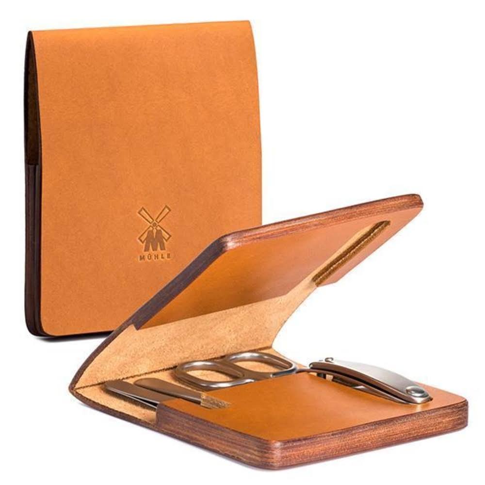 Travel Manicure Set in Cowhide Case O382774