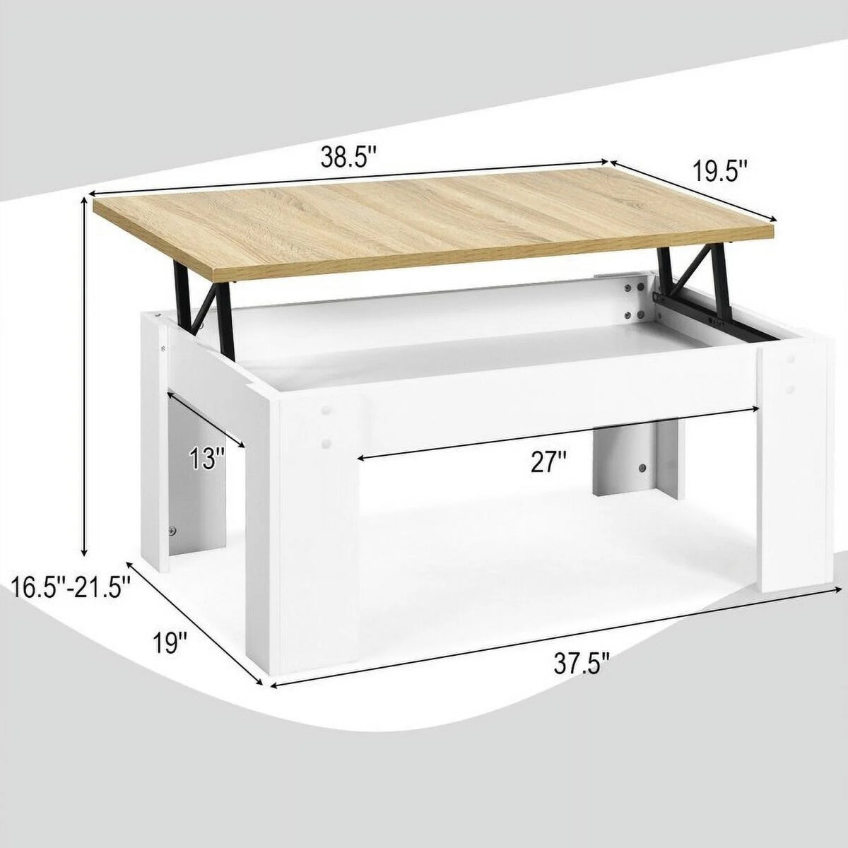 White Lift-Top Coffee Table Z93035