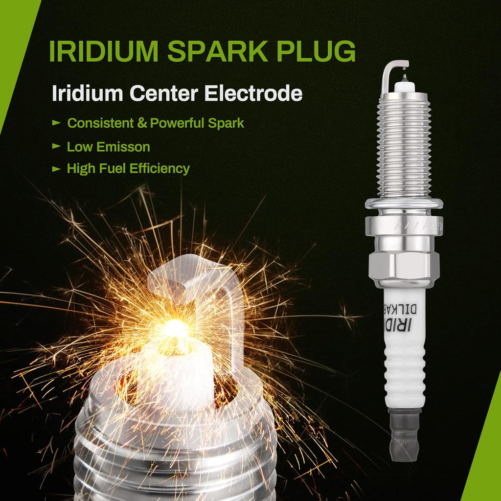 Ignition Coils and Iridium Spark Plugs Set of 4 Pack of 2 G998893