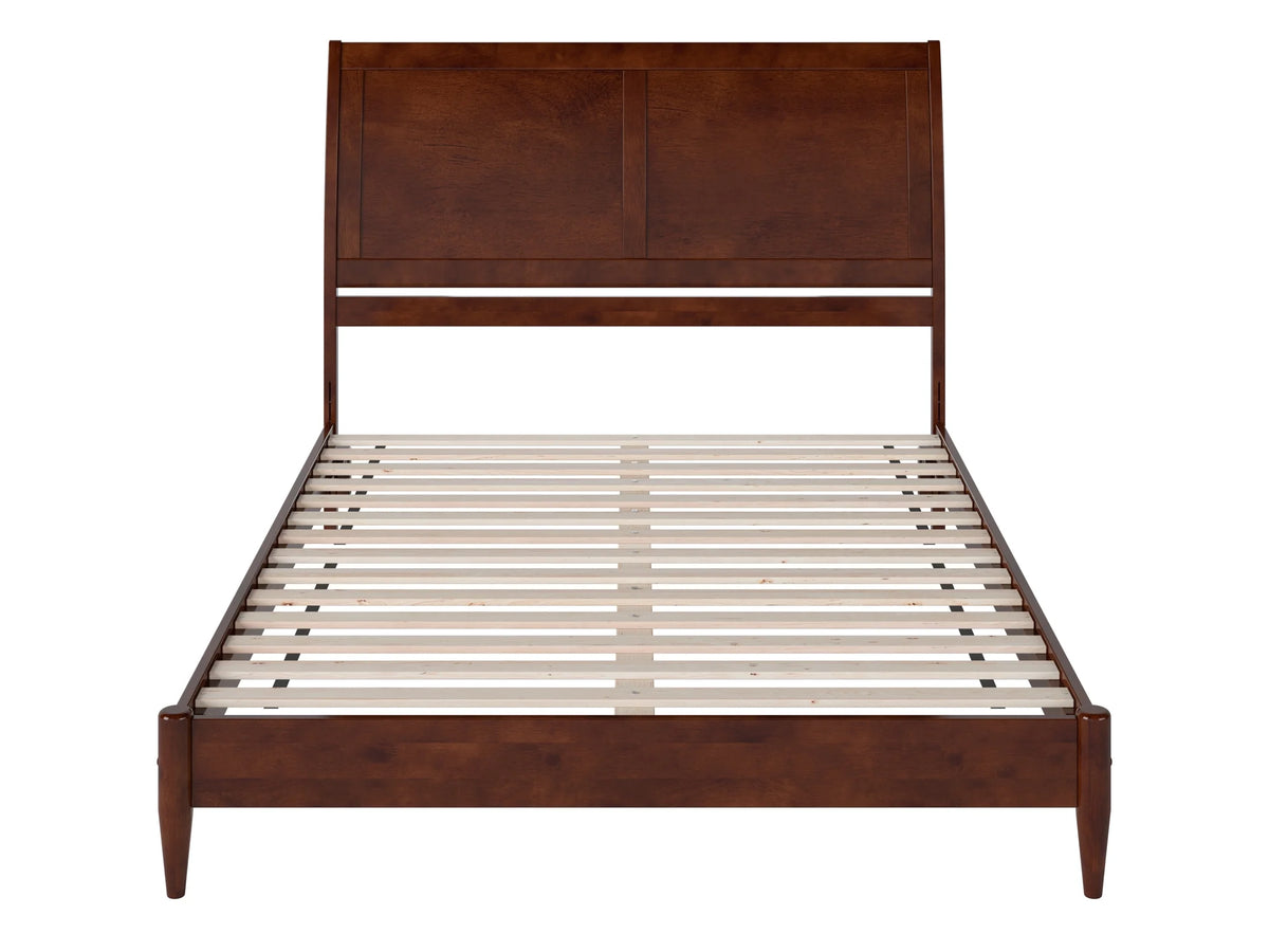 Queen Solid Wood Sleigh Platform Bed L9944