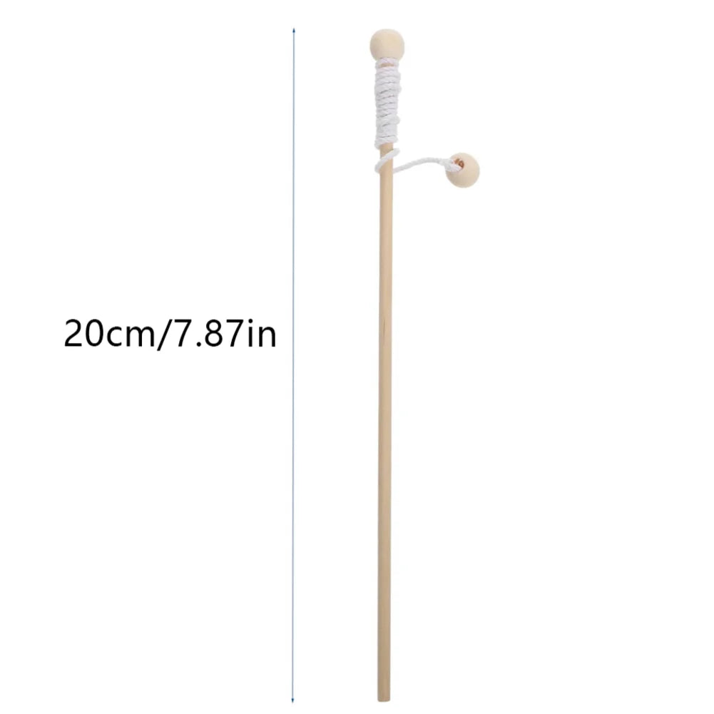 4 Pcs Wooden Magnetic Fishing Poles I633911