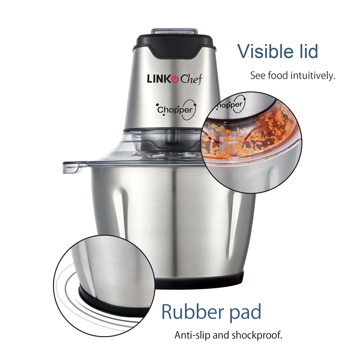 Electric Food Chopper 1.2L Stainless Steel Z7740
