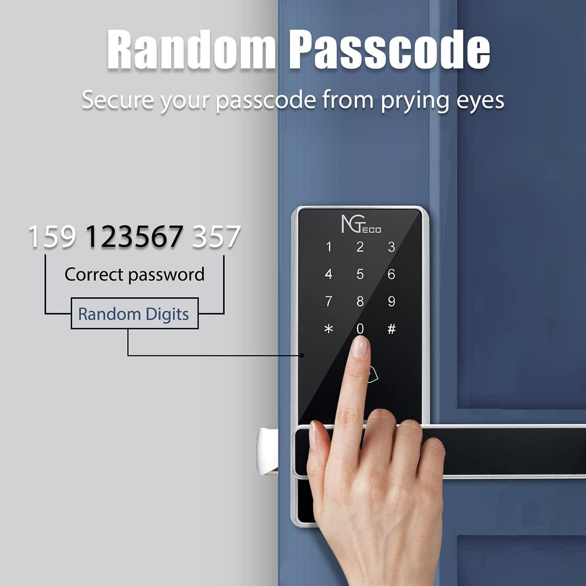 Smart Lock with WiFi Keyless Entry Digital Keypad M236967