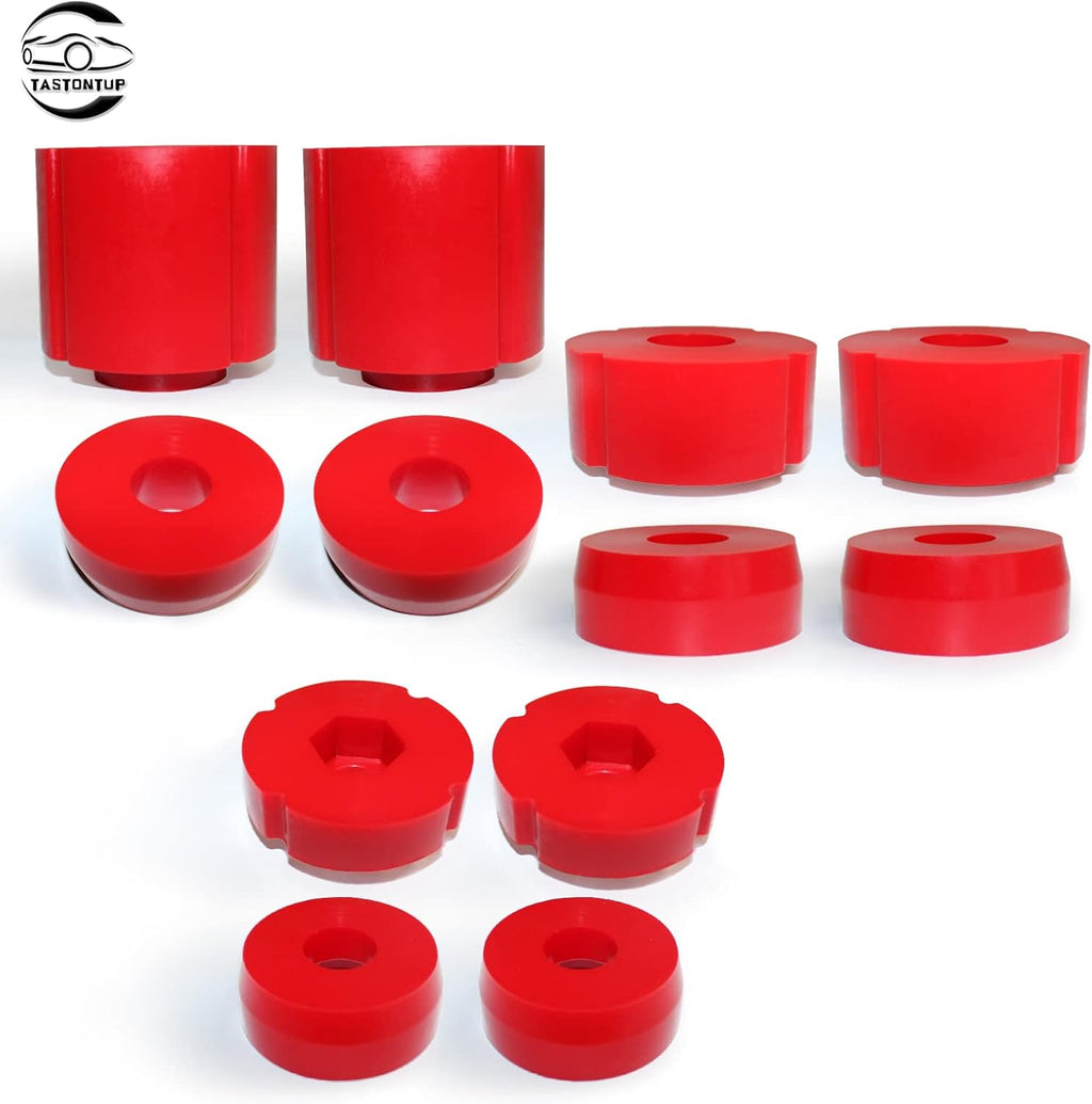 Red Polyurethane Body Mount Bushing Kit (12Pcs) Pack of 2 R4836
