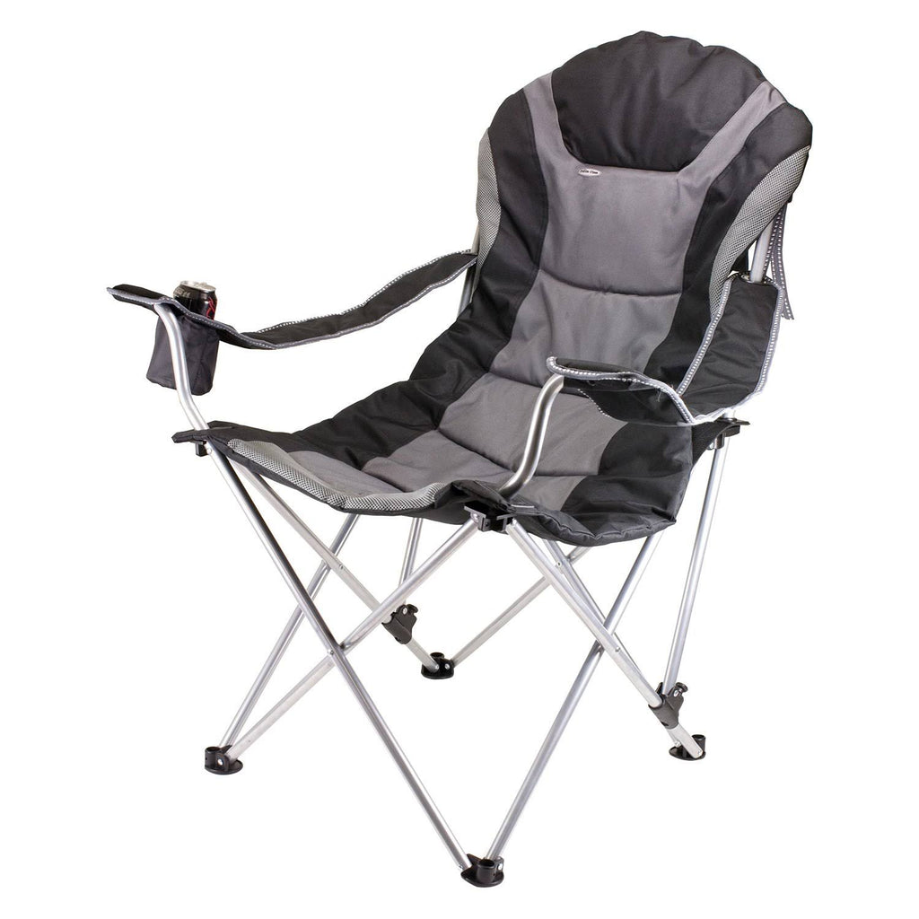 Black Reclining Camp Chair S618