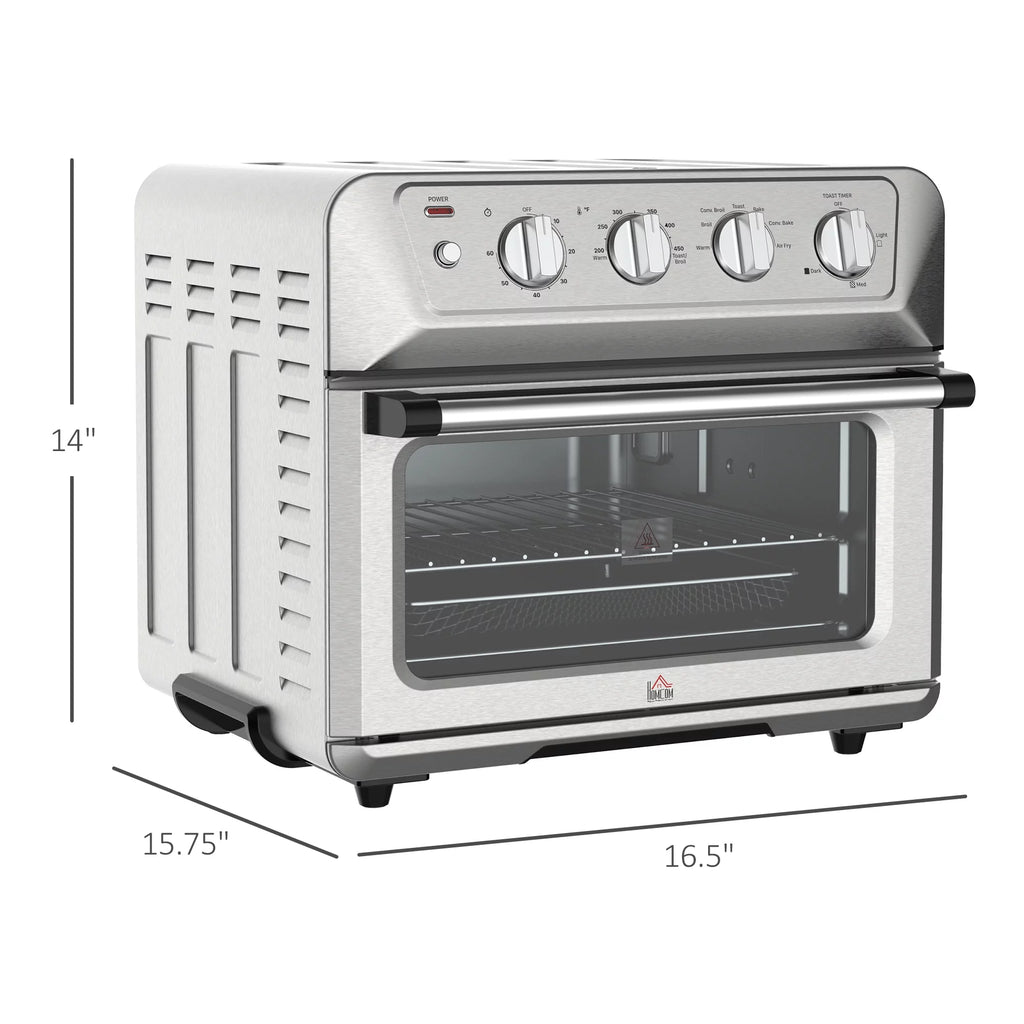 21QT 7-In-1 Convection Air Fryer Toaster Oven, 1800W Stainless Steel A347330