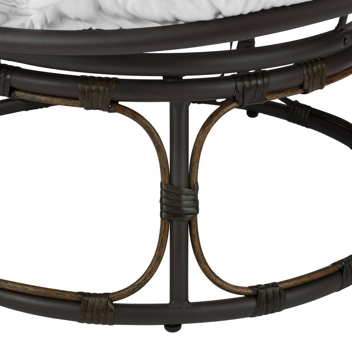 Navy Fabric Papasan Chair J6165