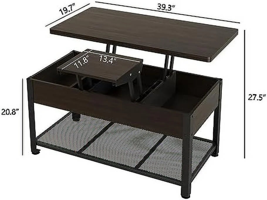 Lift Top Coffee Table 3 in 1 Farmhouse Dining Table D17745