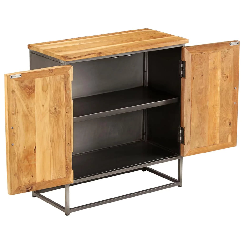 Recycled Teak and Steel Sideboard H940741