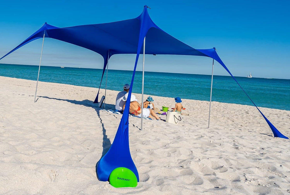 Beach Tent Canopy 4 Pole Sun Shade Pop Up F149586