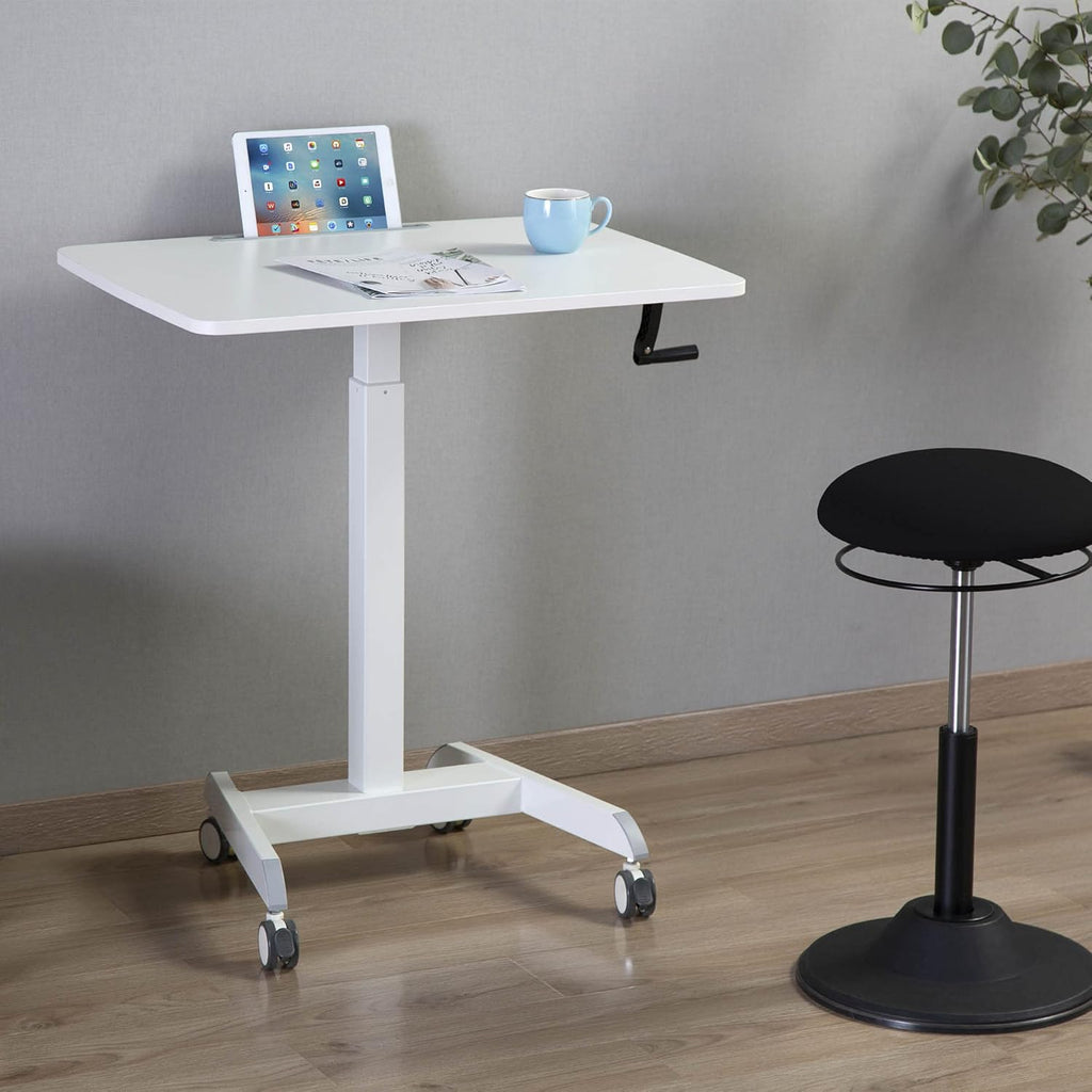 White 31in Portable Standing Desk I200549