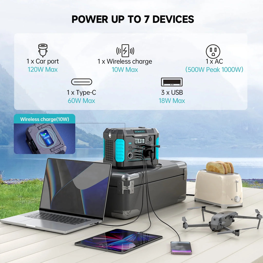 1000W 400Wh Solar Lithium Power Station T80356
